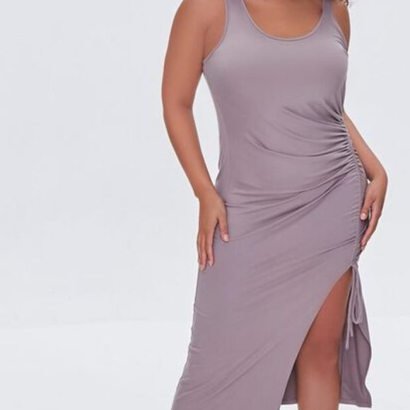 NWT |  Midi Dress Lavender Plus Size 0X - Picture 1 of 2